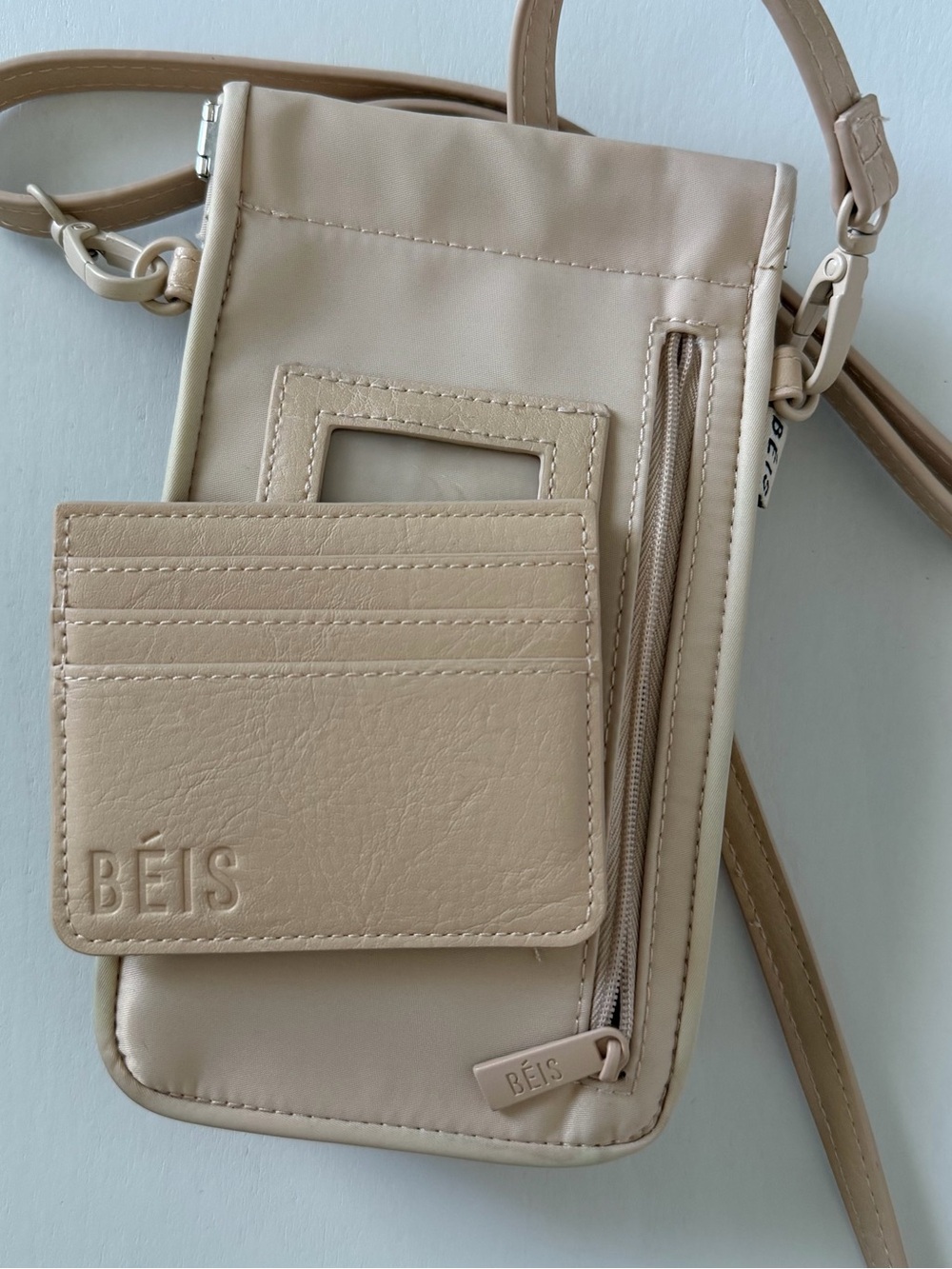 [NEVER USED] BEIS The ID Crossbody Bag - Beige